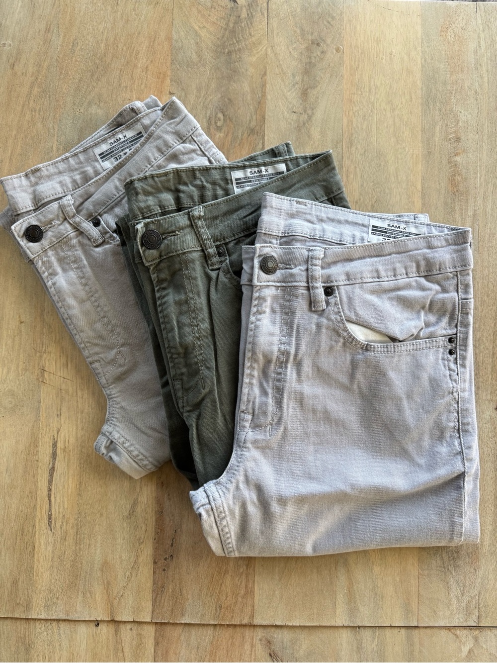 Bundle (3) Men's Buffalo David Bitton Slim Straight Stretch Jeans